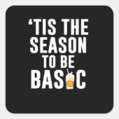 Tis The Season Basic Vierkante Sticker (Voorkant)