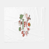 Tis The Season Christmas Acrylic Block Fleece Deken (Voorkant (Horizontaal))