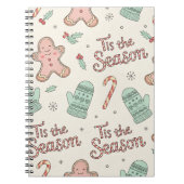 Tis the Season Christmas Doodle Notebook | Cute Notitieboek (Voorkant)