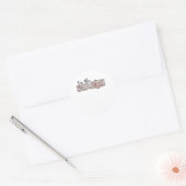 Tis The Season Christmas Tree Ronde Sticker (Envelop)