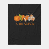Tis The Season Football Pumpkin Spice Everything F Fleece Deken (Voorkant)