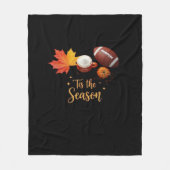Tis The Season Halloween Retro Design Fleece Deken (Voorkant)