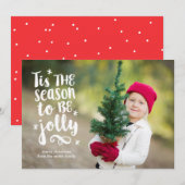 'Tis the Season Holiday Carte photo (Devant / Derrière)