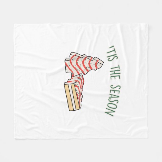 Tis The Season Holiday Christmas Fleece Deken (Voorkant (Horizontaal))