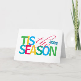 Tis the Season Holiday Greeting Card Kaart