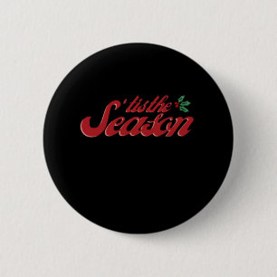 Tis The Season Klassiek & Basisontwerp Ronde Button 5,7 Cm