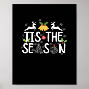 Tis The Season Klassiek Minimaal Schoon Poster