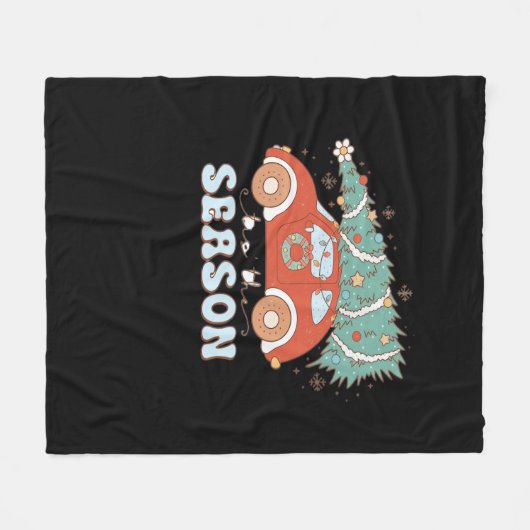 Tis The Season Minimal Clean Fleece Deken (Voorkant (Horizontaal))