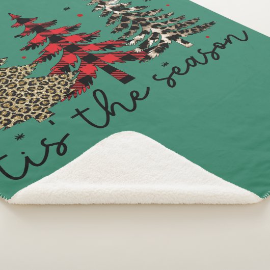 "Tis the Season" Plaid Leopard Christmas Trees (3/4)
