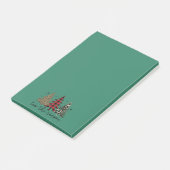 "Tis the Season" Plaid Luipaard kerstbomen Post-it® Notes (Schuin)