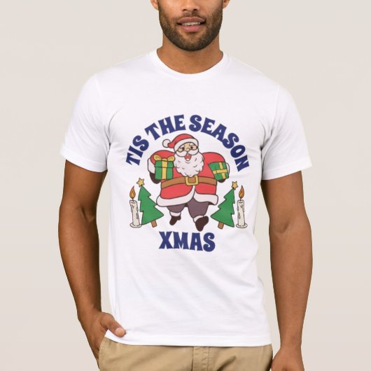 Tis the Season Santa Claus T-Shirt | Dancing Sant (Devant)