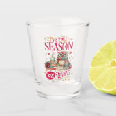 'Tis The Season to Be Reading Shot Glas (Voorkant)
