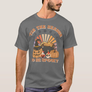 Tis The Season To Be Spooky Moonphase Pumpkin Hall T-shirt