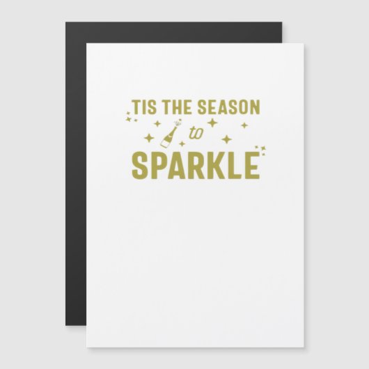 Tis The Season To Sparkle - Funny Sparkling Wine H (Voorkant / Achterkant)