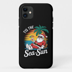 Tis The Zee Zon Santa Strand Kerstmis In Juli iPhone 11 Hoesje