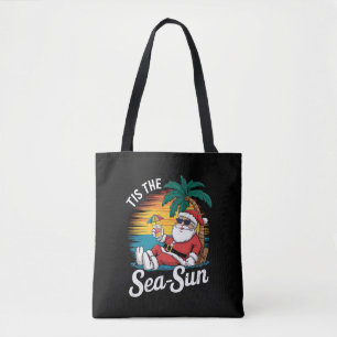 Tis The Zee Zon Santa Strand Kerstmis In Juli Draagtas