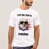 Tism in patriottisme t-shirt (Voorkant)