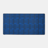 Tissage Abstrait sur bleu (Recto)