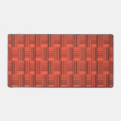 Tissage Abstrait Sur Orange (Recto)