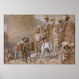 Tissot - De Toren van Babel 1896 Poster