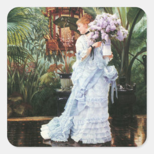 Tissot: Lilacs Vierkante Sticker