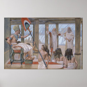Tissot - Mozes spreekt tot Farao 1896 Poster