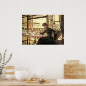 Tissot: Zaal over de haven Poster (Keuken)