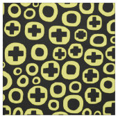 Tissu 050215 - Jaune sur noir (Échantillon)