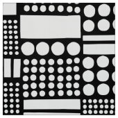 Tissu 100416 - Blanc sur noir (Échantillon)