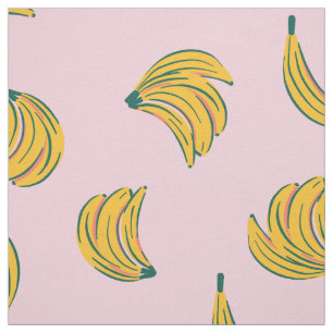 Tissu (12 po) Cool banane illustrations arrière - plan r