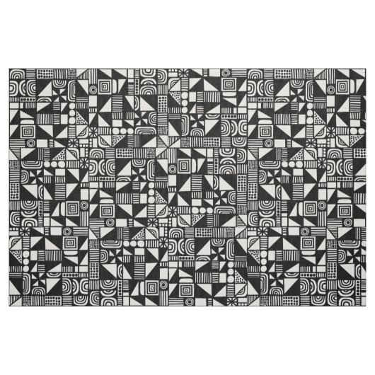 Tissu 150215v2 - Noir (Fat Quarter)
