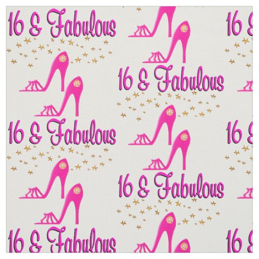 TISSU 16 ET FABULEUSE CONCEPTION DU 16E ANNIVERSAIRE (Échantillon)