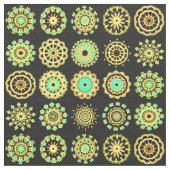 Tissu 16 Mandalas (Détail)
