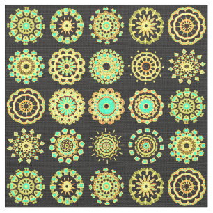 Tissu 16 Mandalas
