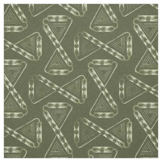 Tissu 1880 Était Il Y A Longtemps, Olive Green (Échantillon)