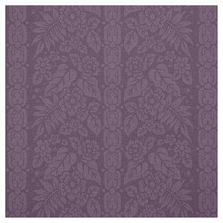 Tissu 1885 Floral Stripe, plante noire