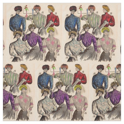 Tissu 1908 Gimbels dames blouses taille no 2 (Échantillon)