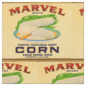 Tissu 1930 Marvel étiquette de maïs en conserve (Fermer)