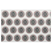 Tissu [220] Monogramme Vintage "H" Argent (Fat Quarter)
