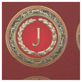 Tissu [220] Monogramme Vintage Or "J" (Fermer)