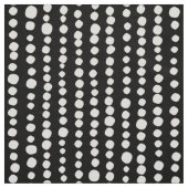 Tissu 230216 - Blanc sur noir (Échantillon)