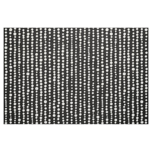 Tissu 230216 - Blanc sur noir (Fat Quarter)
