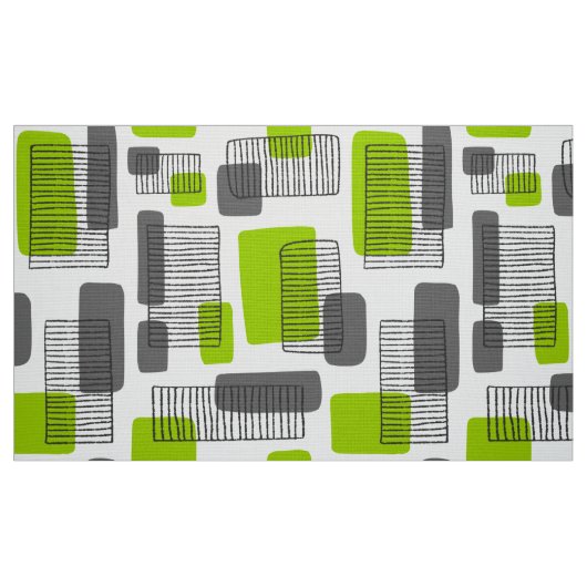 Tissu 251215 - Vert et gris (Fat Quarter)