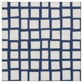 Tissu 270215 Rectangle irrégulier - Blanc sur bleu foncé (Échantillon)