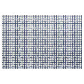 Tissu 270215 Rectangle irrégulier - Blanc sur bleu foncé (Yard)