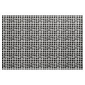 Tissu 270215 Rectangle irrégulier - Noir sur blanc (Yard)