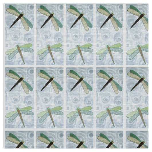 Tissu 2 libellules #1 (Échantillon)
