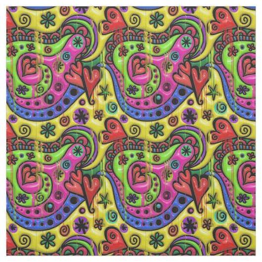 Tissu 3D colorfull patterns (Échantillon)