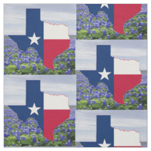 Tissu 4,5" de drapeau de forme du Texas de