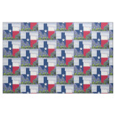 Tissu 4,5" de drapeau de forme du Texas de (Fat Quarter)